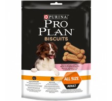 Purina Pro Plan печенье для взрослых собак, с высоким содержанием лосося и риса 175 г