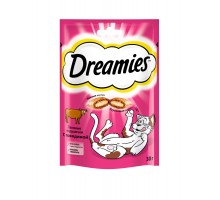 Dreamies лакомство для кошек Dreamies лакомые подушечки с говядиной 30 г