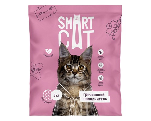 Smart Cat гречишный наполнитель 5кг (15л)