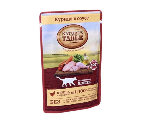 Nature's Table влажный корм для кошек "Курица в соусе"