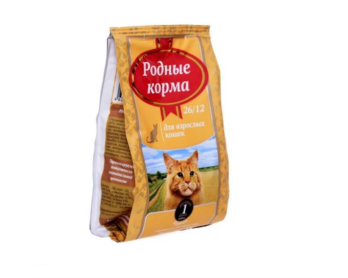 Корм Родные корма сухой корм для взрослых кошек, с курицей 2,05 кг