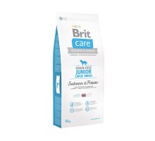 Корм Brit  Care беззерновой, для юниоров крупных пород, с лососем и картофелем 3 кг