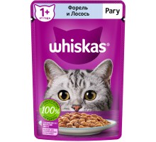 Whiskas влажный корм для кошек, рагу с форелью и лососем