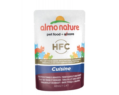 Almo Nature (консервы) паучи для кошек, с тунцом и омаром