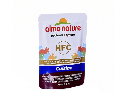 Almo Nature (консервы) паучи для кошек, с тунцом и омаром