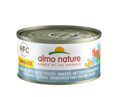 Almo Nature (консервы) полнорационные консервы для кошек, со скумбрией и бататом