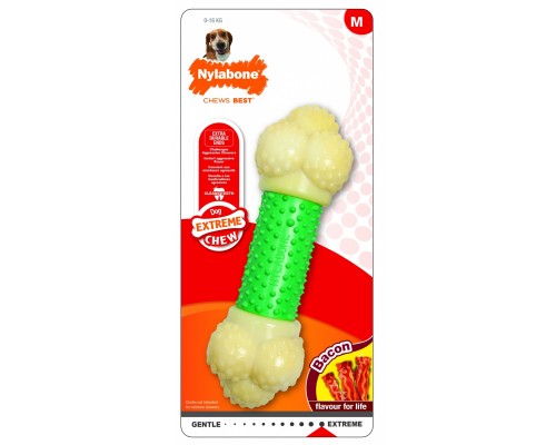 Nylabone косточка экстра-жесткая, аромат бекона, M 310 г