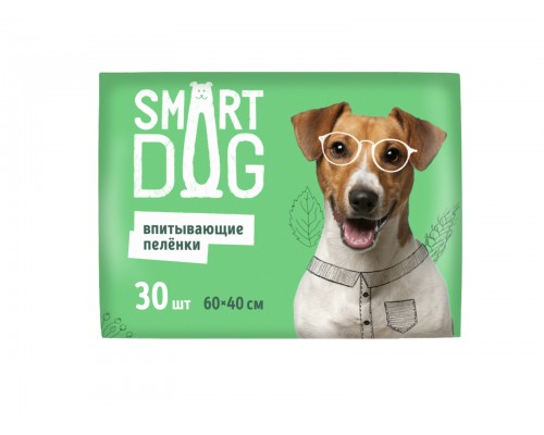 Smart Dog пелёнки впитывающие пеленки для собак 60х40, 30 шт 300 г