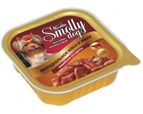 Зоогурман консервы для собак "Smolly dog" говядина ассорти 100 г