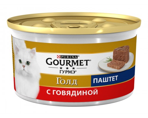 Gourmet влажный корм Паштет для кошек, с говядиной