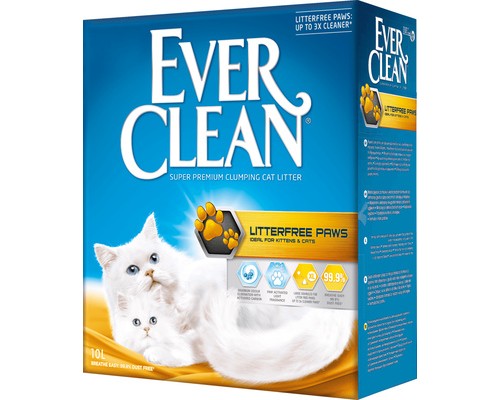 Ever Clean комкующийся наполнитель для длинношерстных кошек, для идеально чистых лап 10 л