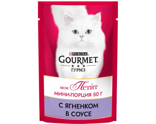 Gourmet влажный корм Gourmet Мон Петит для кошек, с ягненком в соусе