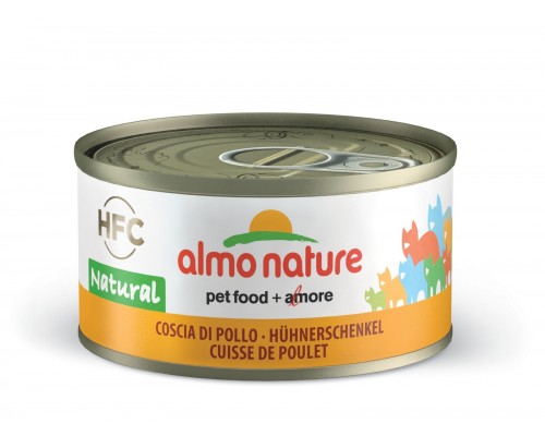 Almo Nature (консервы) консервы для кошек "Аппетитные Куриные бедрышки", 75% мяса