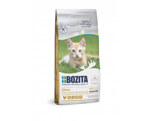 Корм Bozita для котят, молодых и беременных кошек, беззерновой с курицей 400 г