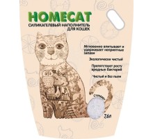 Homecat наполнитель силикагелевый наполнитель для кошачьих туалетов без запаха 30 л