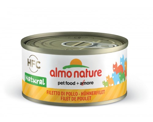 Almo Nature (консервы) консервы для кошек с куриным филе, 75% мяса