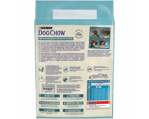 Корм Dog Chow для щенков крупных пород, с индейкой 2,5 кг