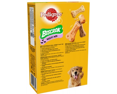 Pedigree  Biscrok лакомство для взрослых собак Бисквитные косточки ассорти 500 г