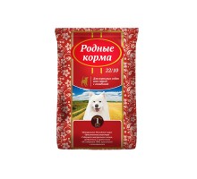 Корм Родные корма сухой корм для взрослых собак, с говядиной 10 кг