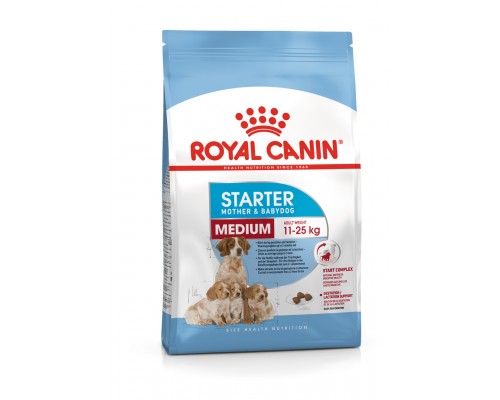 Корм Royal Canin для щенков средних пород от 3 недель до 2 месяцев, беременных и кормящих сук 4 кг