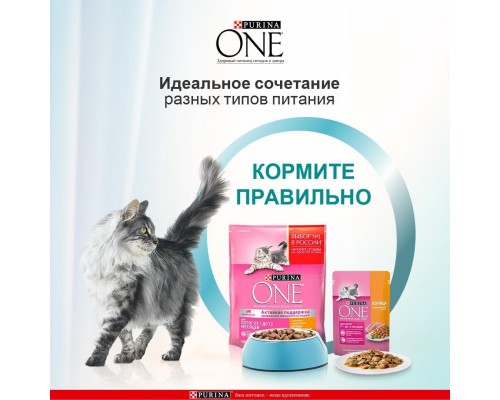 Корм Purina One для котят, с высоким содержанием курицы и цельными злаками 750 г