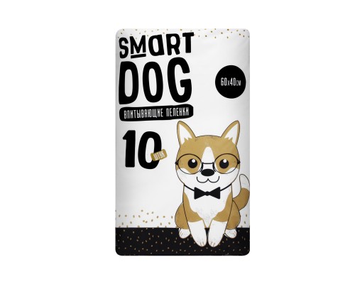 Smart Dog пелёнки впитывающие пеленки для собак 60х40, 10 шт 200 г