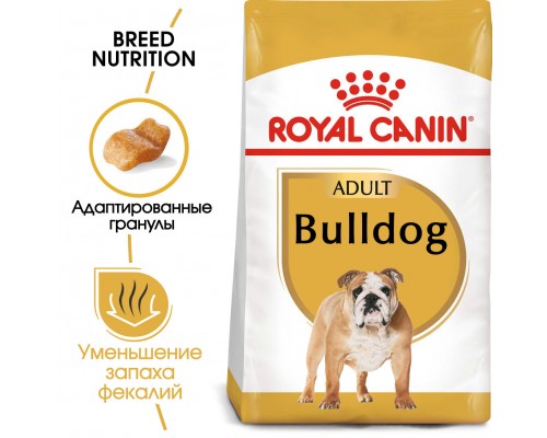 Корм Royal Canin для взрослого английского бульдога с 12 месяцев 3 кг