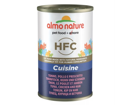 Almo Nature (консервы) консервы для кошек с тунцом, курицей и ветчиной, 50% мяса