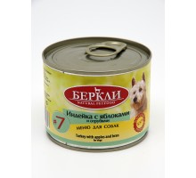 Berkley консервы для собак с индейкой, яблоками и отрубями LOCAL 200 г