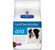 Hill's Prescription Diet d/d Food Sensitivities сухой диетический, для собак при аллергии, заболеваниях кожи и неблагоприятной реакции на пищу, с уткой и рисом 12 кг