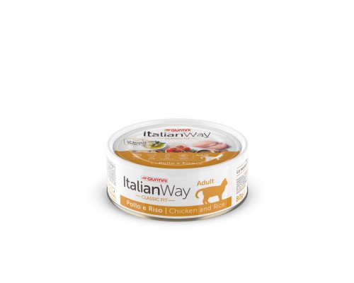 Italian Way Консервы  безглютеновые, для взрослых кошек, с курицей и рисом