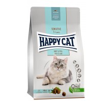 Happy cat сухой корм для взрослых кошек Сенситив, Кожа и Шерсть