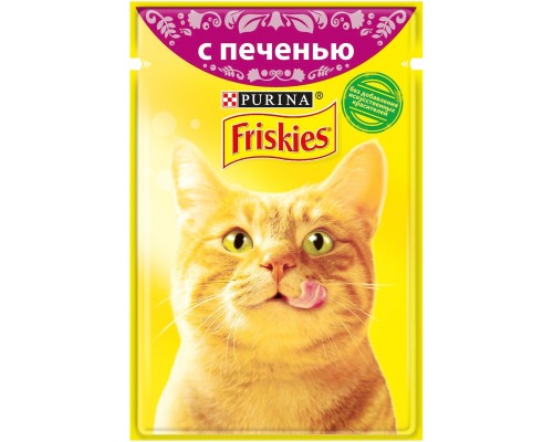 Friskies влажный корм Friskies® для взрослых кошек, с печенью в подливе