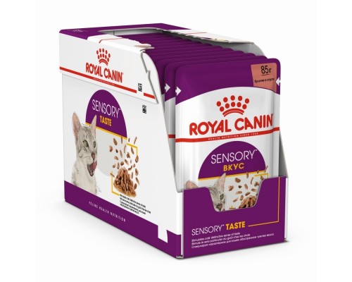 Royal Canin  Sensory консервированный полнорационный корм для взрослых кошек (от 1 года до 7 лет), стимулирующий вкусовые рецепторы, кусочки в соусе