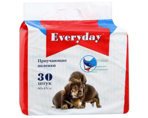 EVERYDAY впитывающие пеленки для животных (гелевые), 30 шт. 60х90 см