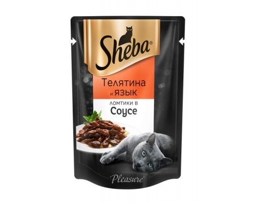 Sheba набор паучей для кошек, ломтики в соусе (курица и индейка 12шт х 85г, телятина и язык 12шт х 85г, форель и креветки 12шт х 85г)