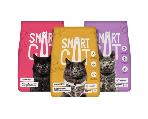 Корм Smart Cat умный набор 1,2 кг