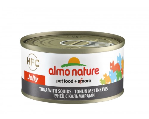 Almo Nature (консервы) консервы с тунцом и кальмарами в желе для кошек