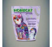 Homecat наполнитель силикагелевый наполнитель с ароматом лаванды для кошачьих туалетов, 3,8 л. 1,63 кг