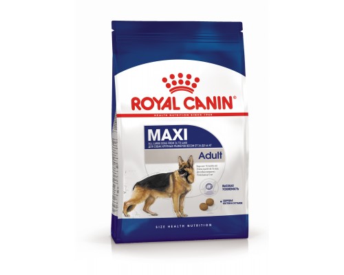 Корм Royal Canin для взрослых собак крупных пород: 26-44 кг, 15 мес.- 5 лет,  3 кг