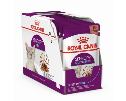 Royal Canin  Sensory консервированный полнорационный корм для взрослых кошек (от 1 года до 7 лет), стимулирующий рецепторы ротовой полости, мелкие кусочки в соусе