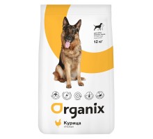 ORGANIX сухой корм для собак крупных пород, с курицей 12 кг