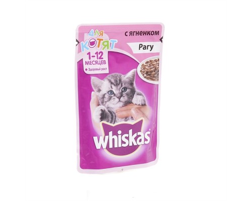 Whiskas влажный корм для котят рагу с ягненком