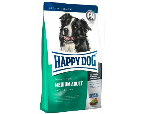 Корм Happy dog для взрослых собак средних пород 11-25 кг 12,5 кг