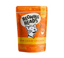 Meowing Heads консервы паучи для кошек и котят, с курицей и говядиной "Куриное наслаждение" 100 г