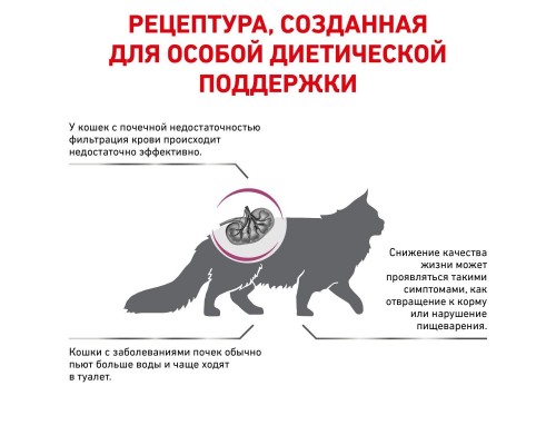 Royal Canin (вет.корма) для кошек с пониженным аппетитом при хронической почечной недостаточности, крокета двойной текстуры.