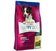 Корм Happy dog "Африка" с мясом страуса для чувствительных собак малых пород 4 кг