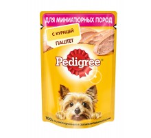 Pedigree влажный корм для взрослых собак маленьких пород паштет с курицей