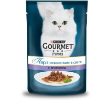 Gourmet влажный корм Gourmet Перл Нежное филе для кошек, с ягненком в соусе