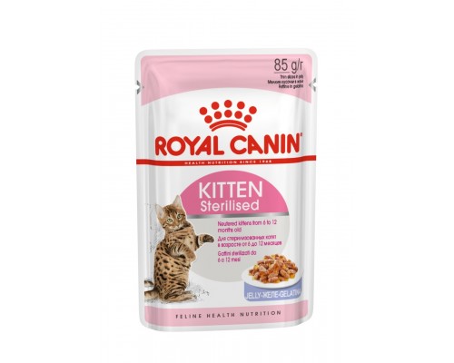 Royal Canin кусочки в желе для котят с момента операции до 12 месяцев